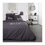 Voir la diapositive 1 : Today TODAY Parure de lit Coton Love - 2 personnes - 240 x 260 cm - Imprime Gris