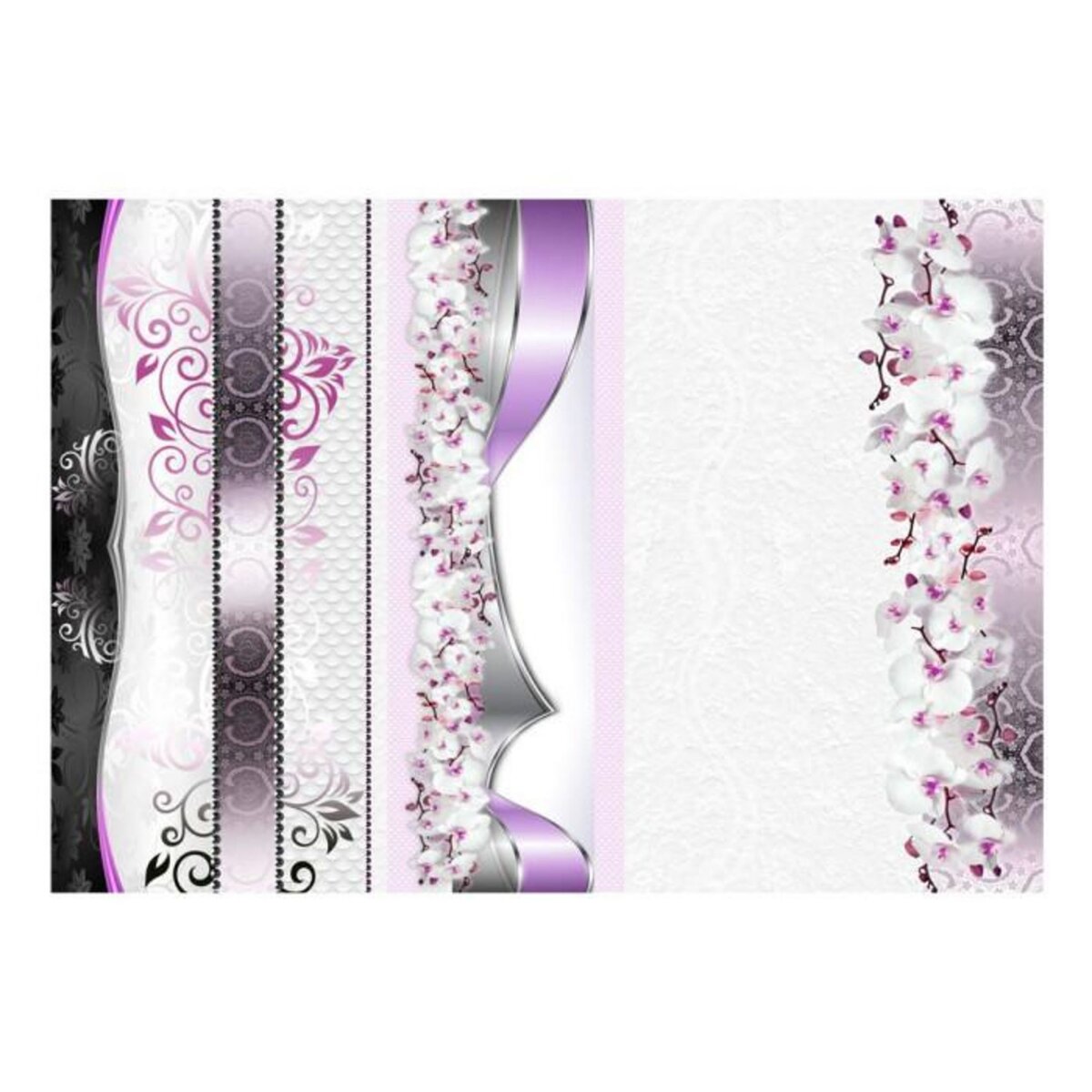 Paris Prix Papier Peint  Parade of Orchids in Violet