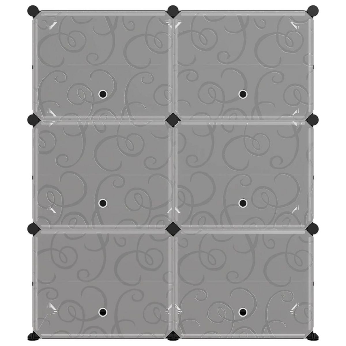 VIDAXL Etagere a chaussures Noir 84,5x31x93,5 cm PP