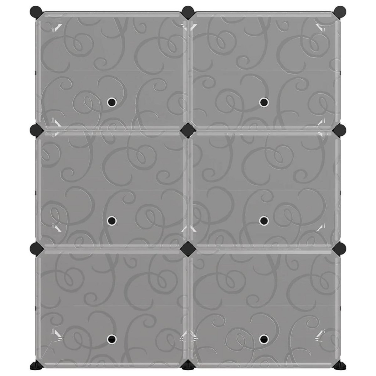 VIDAXL Etagere a chaussures Noir 84,5x31x93,5 cm PP