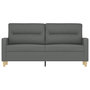 Voir la diapositive 3 : VIDAXL Canape a 2 places Gris fonce 140 cm Tissu