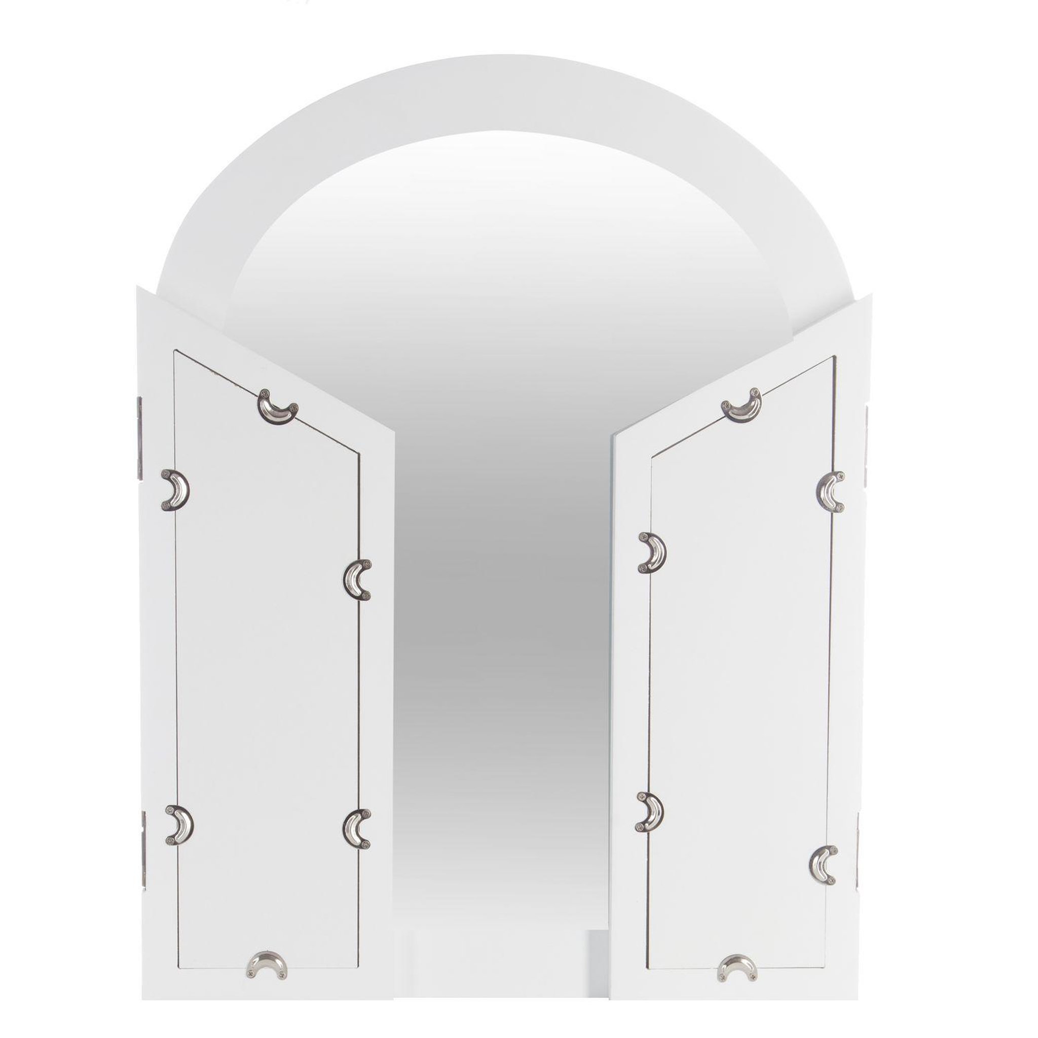 Voir la diapositive 5 : ATMOSPHERA Coiffeuse aurell - l. 65 x h. 128 cm - blanc
