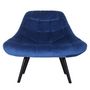 Voir la diapositive 2 : Paris Prix Fauteuil Scandinave en Velours  Johan  102cm Bleu