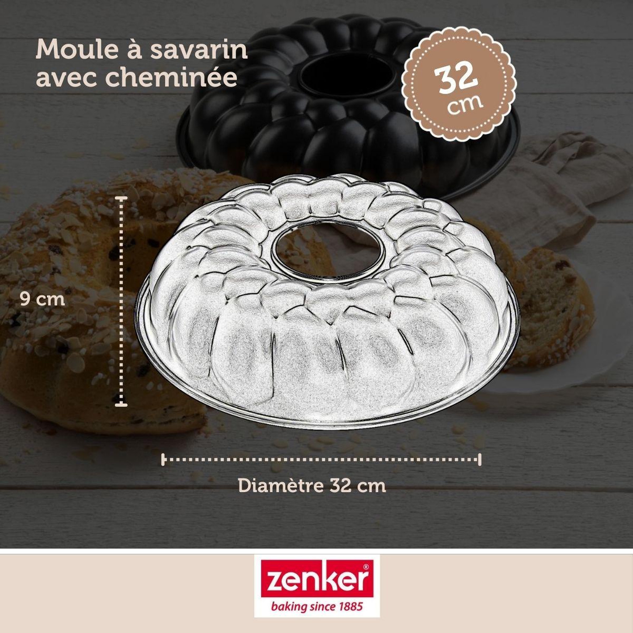 Voir la diapositive 3 : ZENKER Set de 5 ustensiles de pâtisserie moule à gâteaux bol spatule pâtisserie et verre doseur black metallic black mettallic zenker  black mettallic