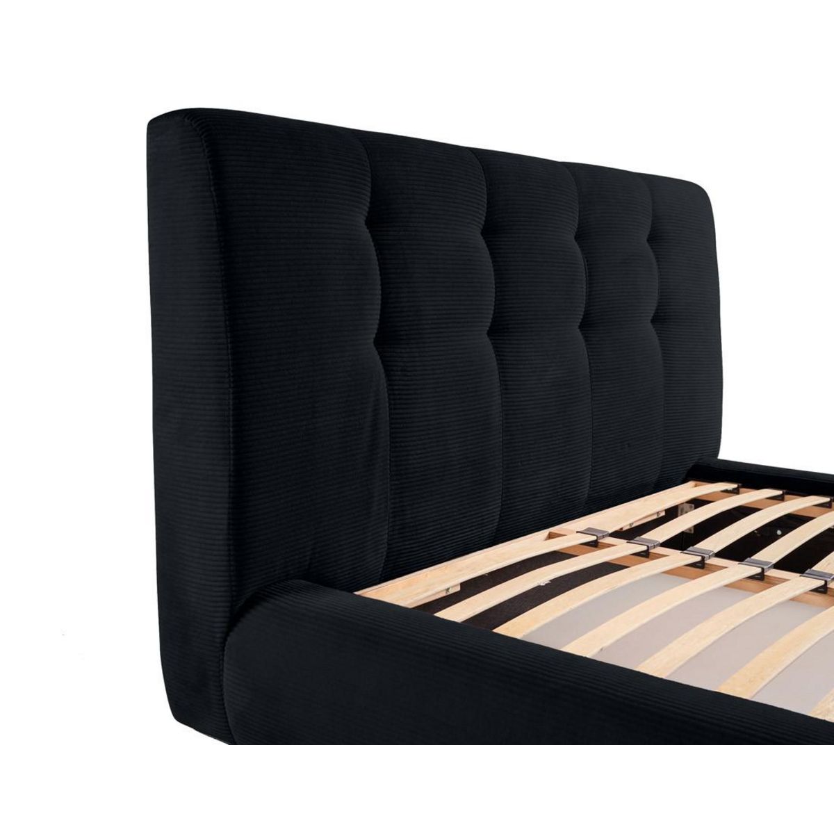 LISA DESIGN Onyx - lit coffre - 180x200 cm - en velours côtelé - sommier inclus