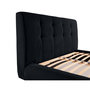 Voir la diapositive 4 : LISA DESIGN Onyx - lit coffre - 180x200 cm - en velours côtelé - sommier inclus