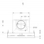 Voir la diapositive 4 : Novy Hotte de plafond 90cm 815m3/h blanc - 6831