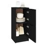 Voir la diapositive 4 : VIDAXL Buffet noir 30x30x70 cm bois d'ingenierie