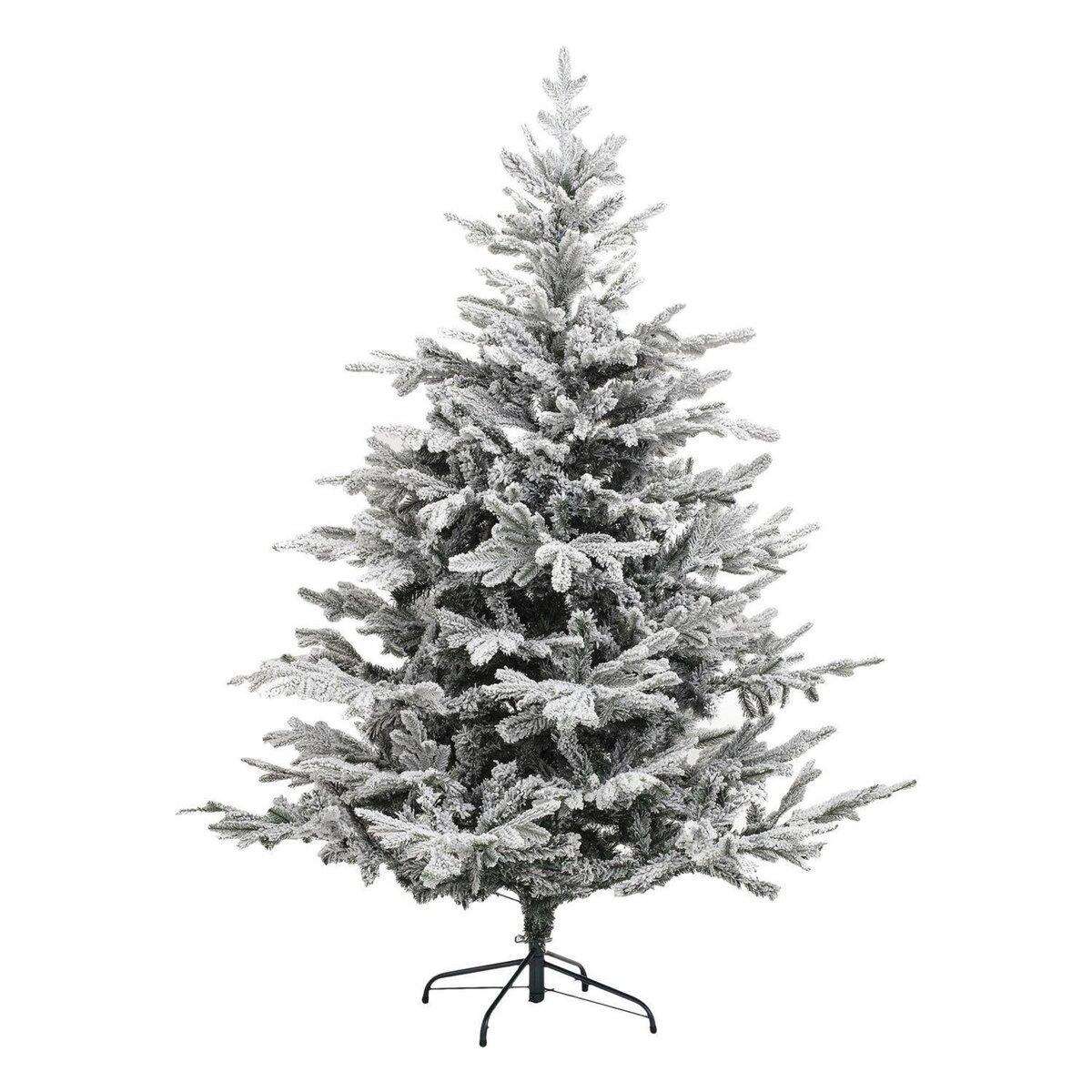 FEERIC LIGHT & CHRISTMAS Sapin de Noël artificiel floqué FROSTY - H. 180 cm - Blanc