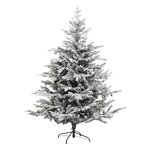 FEERIC LIGHT & CHRISTMAS Sapin de Noël artificiel floqué FROSTY - H. 180 cm - Blanc