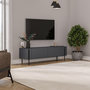 Voir la diapositive 3 : Habitat et Jardin Meuble TV en bois  Herman  - 160 x 31 x 45 cm - Gris anthracite