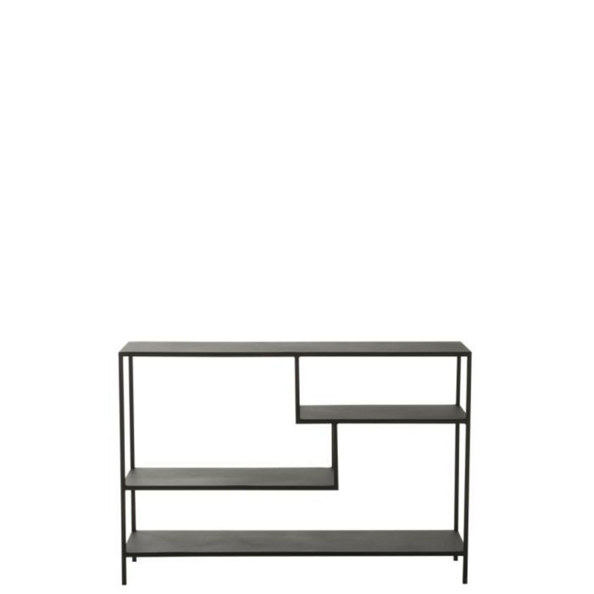 Paris Prix Étagère Design en Métal  Elsie  120cm Noir