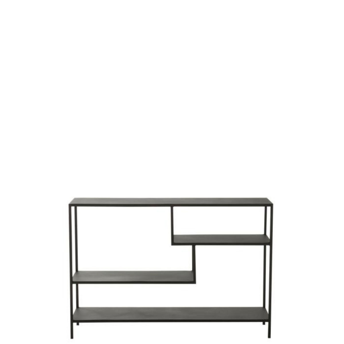 Paris Prix Étagère Design en Métal  Elsie  120cm Noir