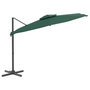 Voir la diapositive 3 : VIDAXL Parasol cantilever a double toit Vert 300x300 cm