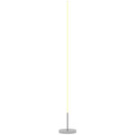 HOMCOM Lampadaire tube LED droit dimmable réglable 18W H.150cm avec télécommande acier gris