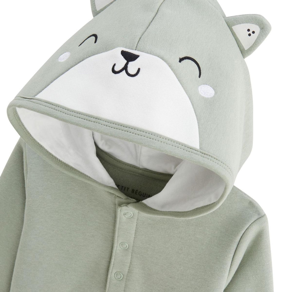 Petit Béguin Ensemble bébé sweat-shirt à capuche et pantalon en molleton Abou