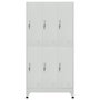 Voir la diapositive 2 : VIDAXL Armoire a casier avec 6 compartiments Acier 90x45x180 cm Gris