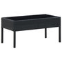 Voir la diapositive 1 : VIDAXL Table de jardin Noir 75x40x37 cm Resine tressee