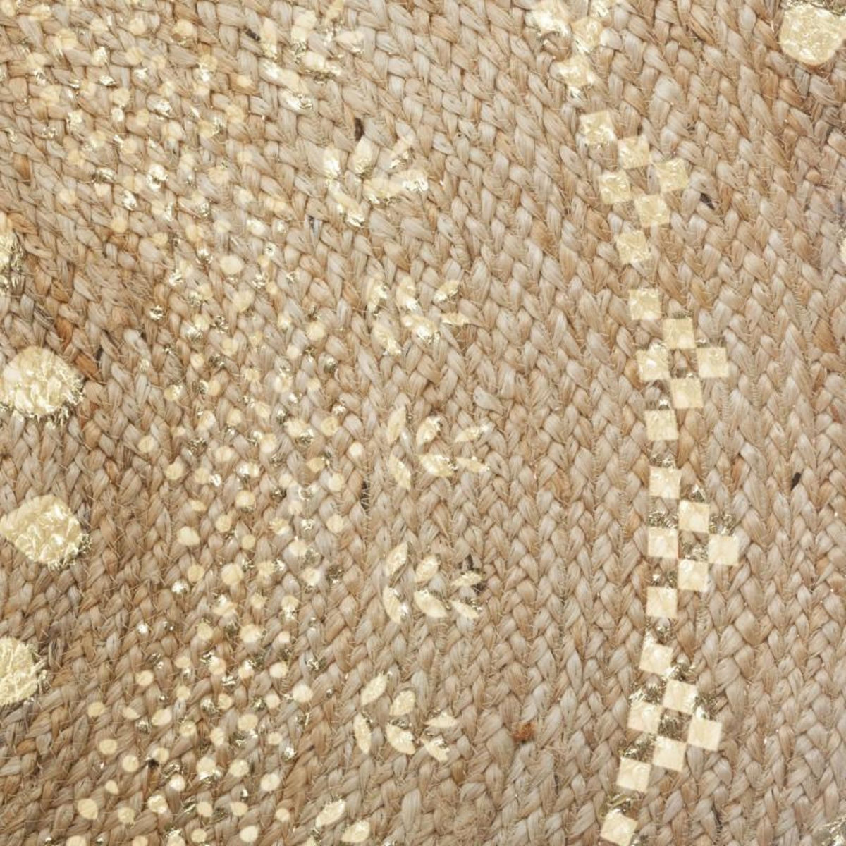 ATMOSPHERA Tapis rond jute vegetale  Shine  diamètre 115 cm Atmosphera