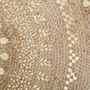 Voir la diapositive 2 : ATMOSPHERA Tapis rond jute vegetale  Shine  diamètre 115 cm Atmosphera
