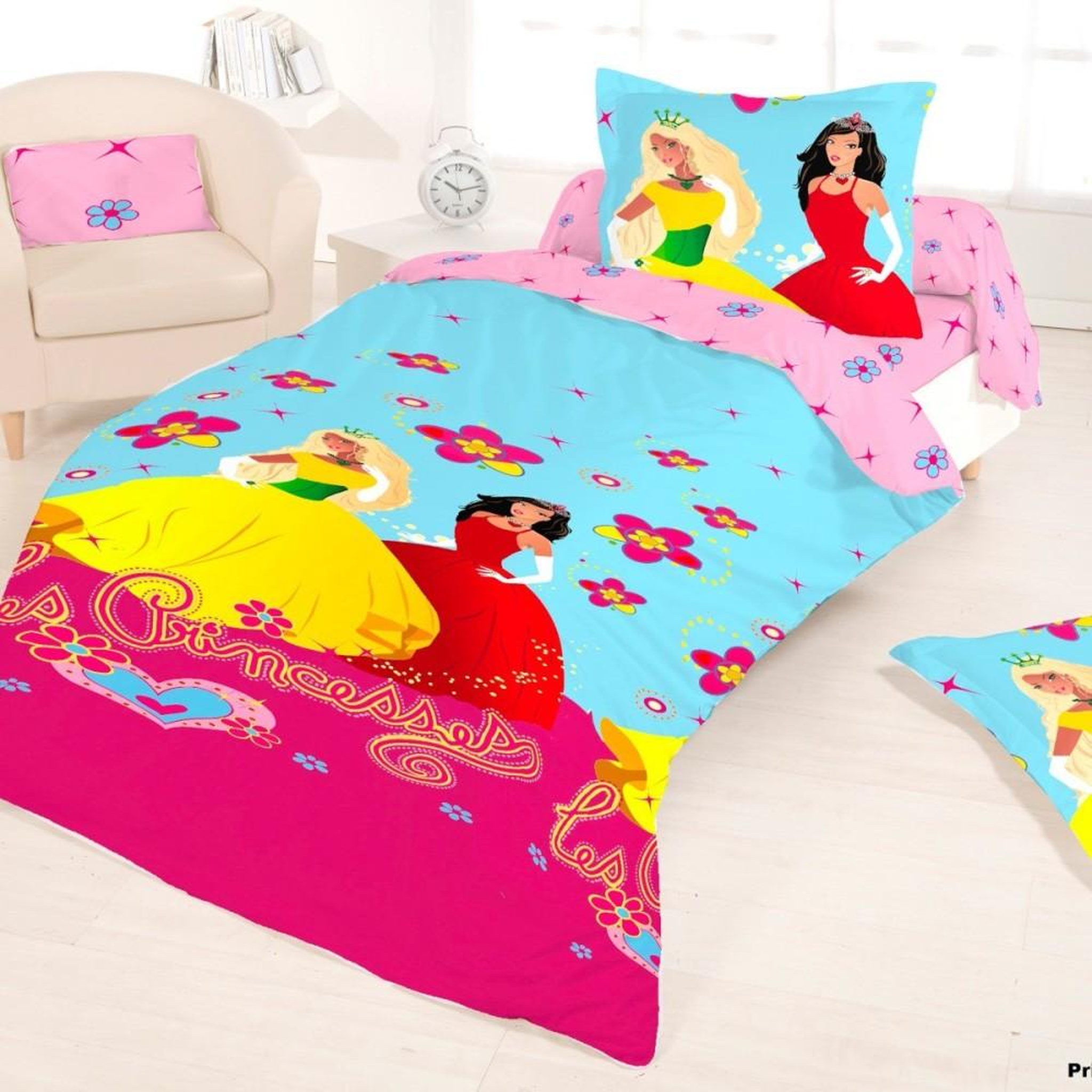 Dourev Housse de couette 140x200 PRINCESS + 1 taie