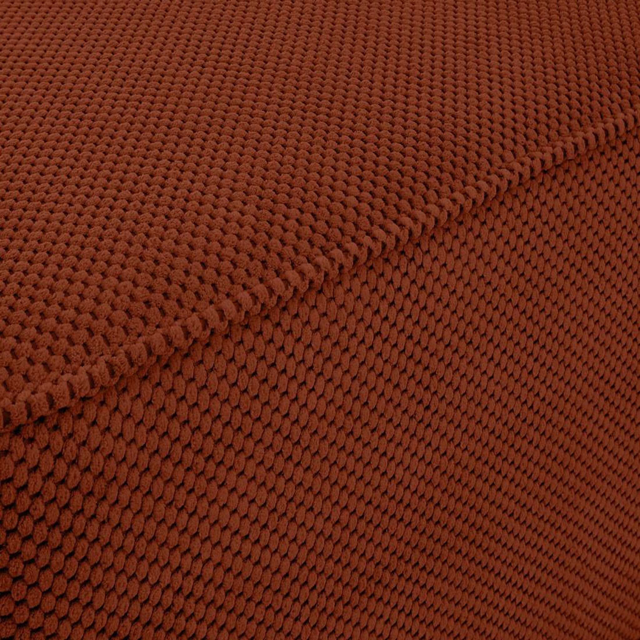 Voir la diapositive 6 : BEST MOBILIER Topaze - pouf - en velours texturé