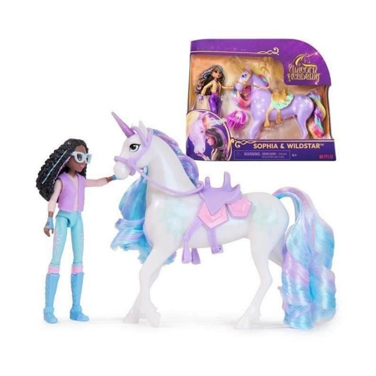 Spin Master SPIN MASTER COFFRET LICORNE ET POUPEE GLACIER ET LAYLA Unicorn Academy