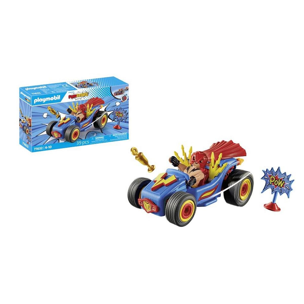 PLAYMOBIL 71632 Funstars Catcheur et kart