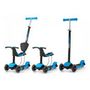 Voir la diapositive 2 : MILLY MALLY Porteur Trottinette 3 en 1 LITTLE STAR Bleu - Scooter évolutif pour enfants