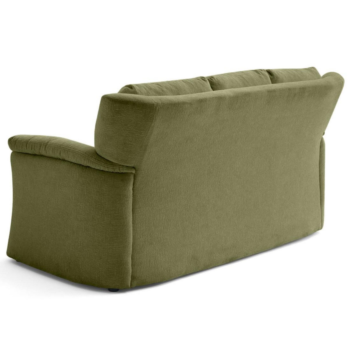 LISA DESIGN Bastille - canapé droit 3 places en tissu velours relief