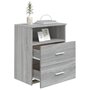 Voir la diapositive 4 : VIDAXL Table de chevet Sonoma gris 50x32x60 cm