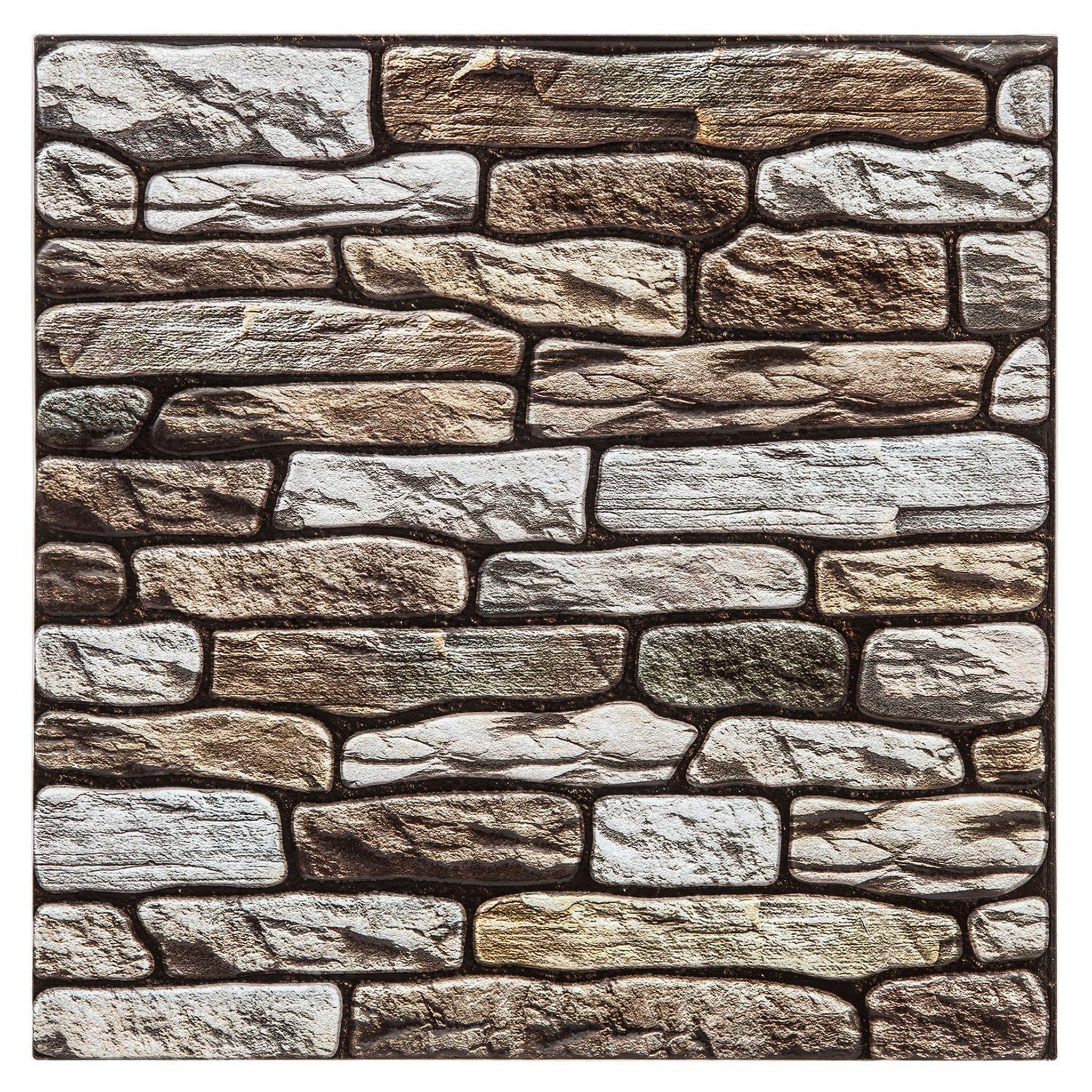 ATMOSPHERA 2 stickers carrelage mur - taupe