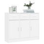 Voir la diapositive 3 : VIDAXL Buffet blanc 91x28x75 cm bois d ingénierie
