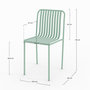 Voir la diapositive 4 : Rendez vous déco Lot de 2 chaises de jardin en métal vert clair-Yumi