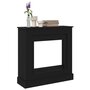 Voir la diapositive 4 : VIDAXL Cadre de cheminee chene noir 90x30x90 cm bois d'ingenierie