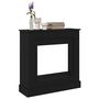 Voir la diapositive 4 : VIDAXL Cadre de cheminee chene noir 90x30x90 cm bois d'ingenierie
