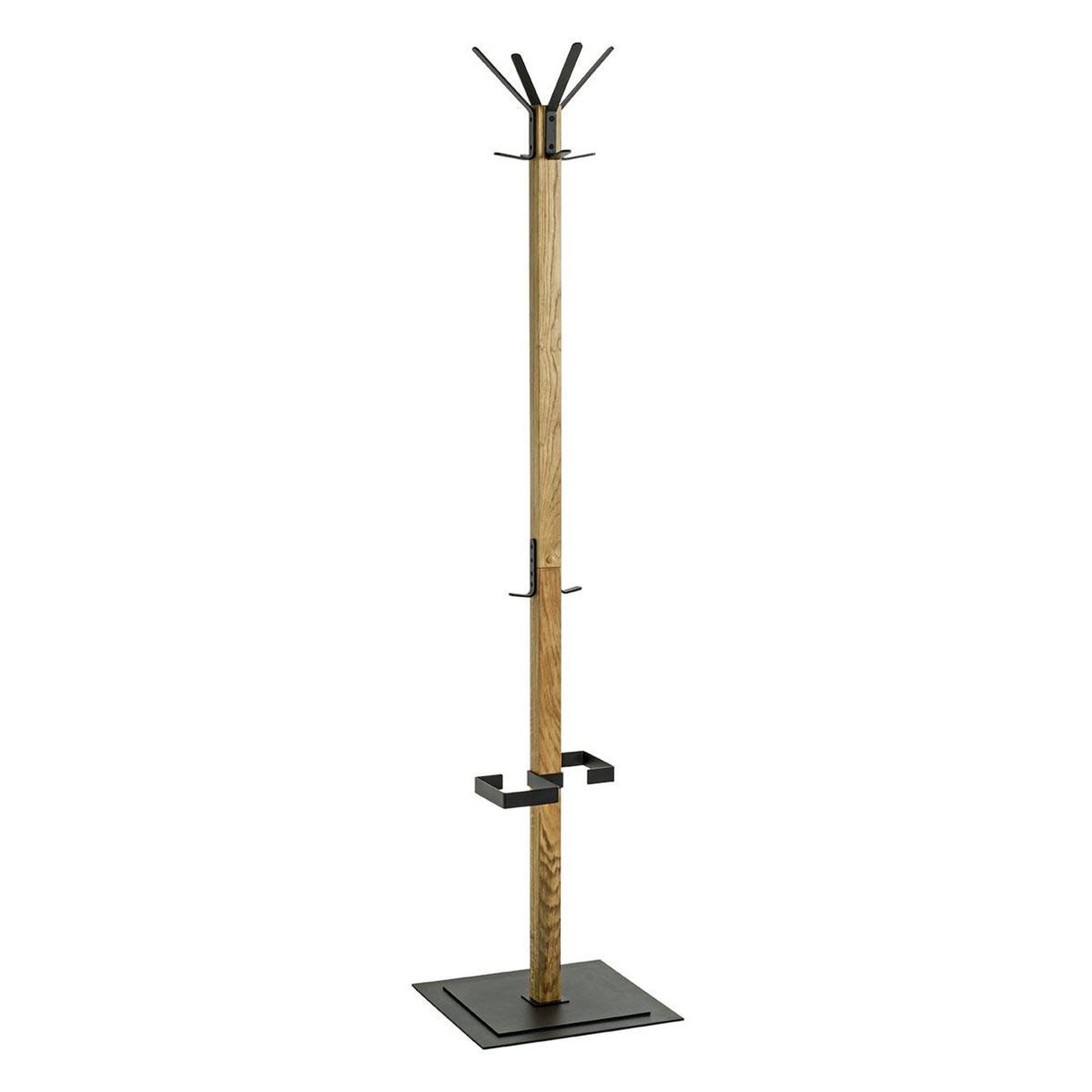 Paris Prix Porte-manteau design  havelock  180cm chêne & noir