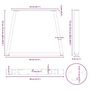 Voir la diapositive 6 : VIDAXL Pieds de table a manger forme de V 3 pcs 80x(72-73,3) cm acier