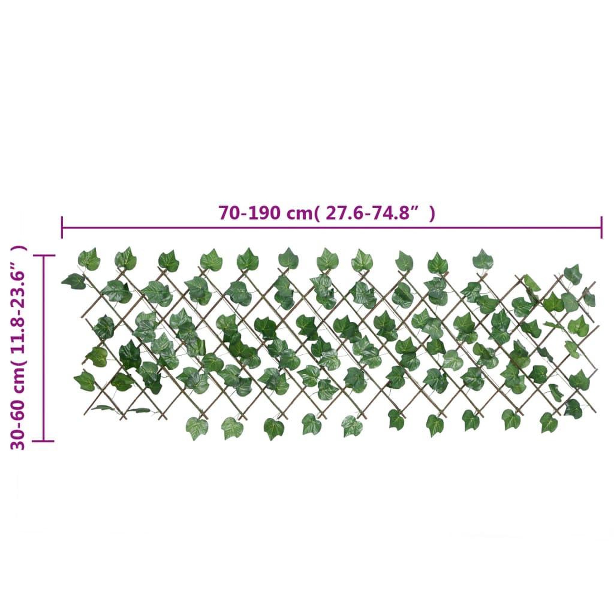 Voir la diapositive 6 : VIDAXL vidaXL Treillis de feuille de vigne artificiel extensible 5 pcs