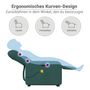Voir la diapositive 6 : VIDAXL Fauteuil inclinable de massage electrique Vert fonce Tissu
