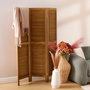 Voir la diapositive 6 : ATMOSPHERA Paravent 3 Panneaux en Bois  Camila  120x170cm Marron