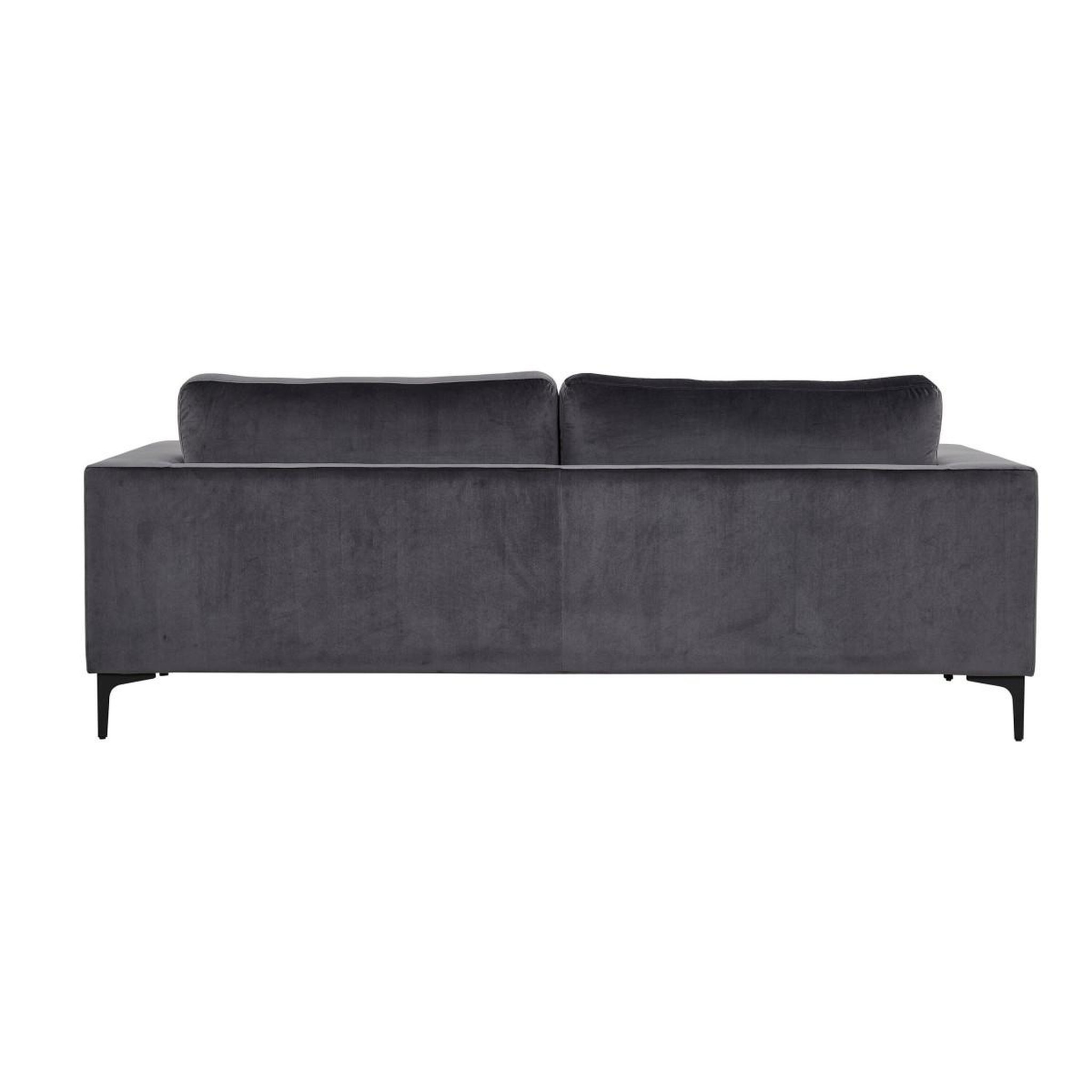 Voir la diapositive 3 : Paris Prix Canapé 3 places en velours  bolero  215cm gris