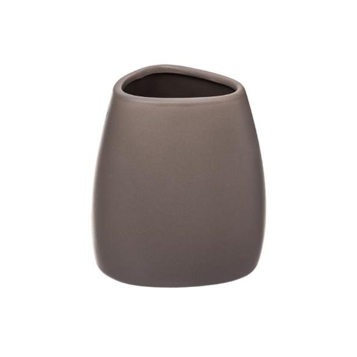 FIVE Gobelet Salle de Bain en Céramique  Silk  9cm Taupe