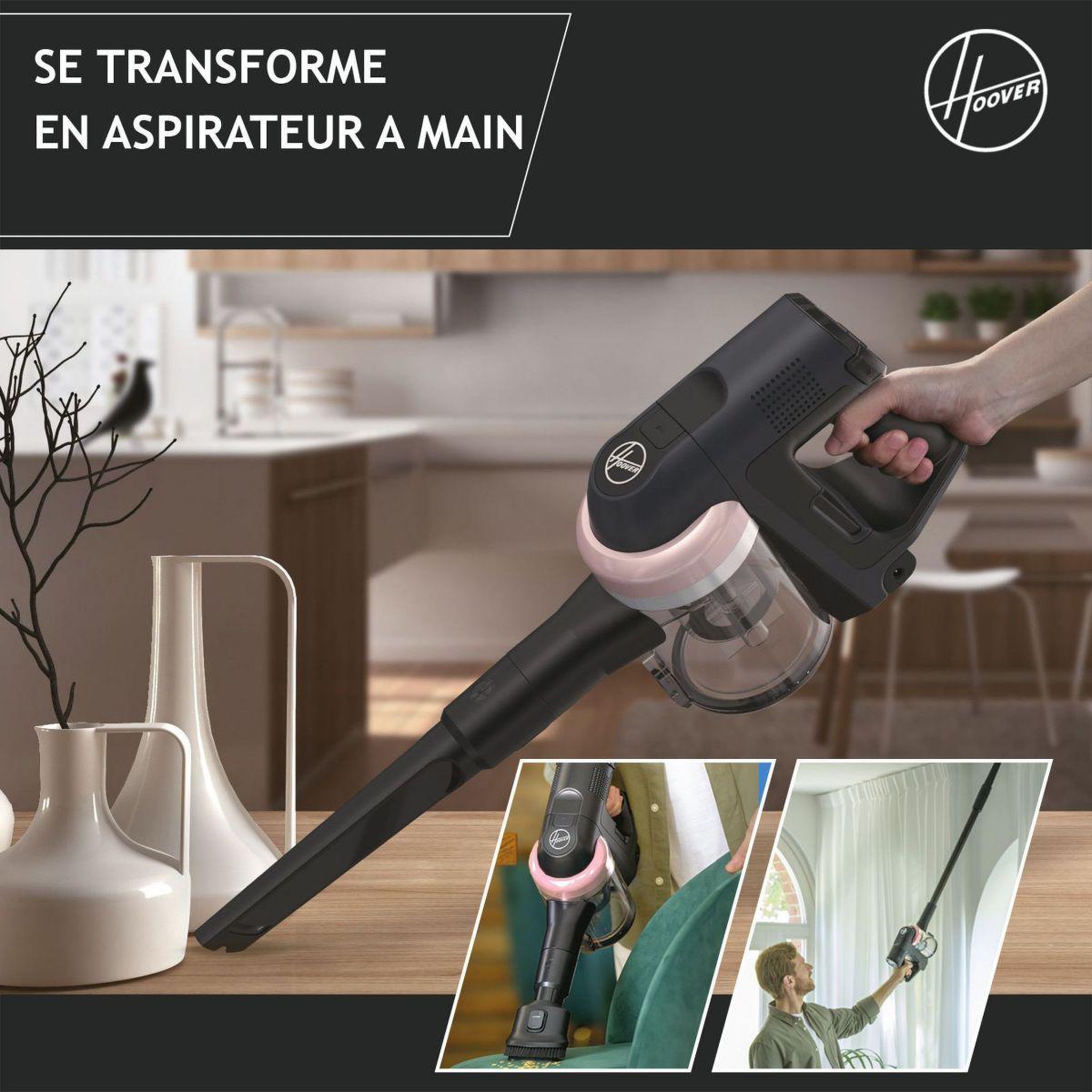 Voir la diapositive 2 : HOOVER Aspirateur balai HF401H