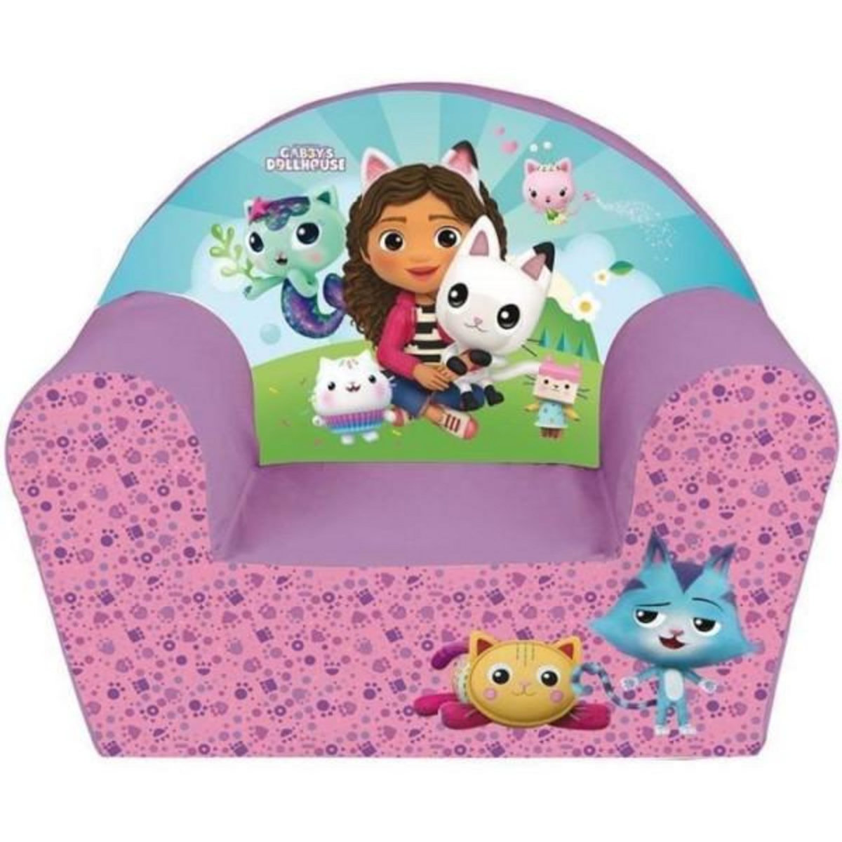 Fun House Fauteuil - Chaise - Bebe - Enfant  club enfant GABBY ET LA MAISON MAGIQUE - Fun House - Rose - L.52 x P.33 x H.42 cm