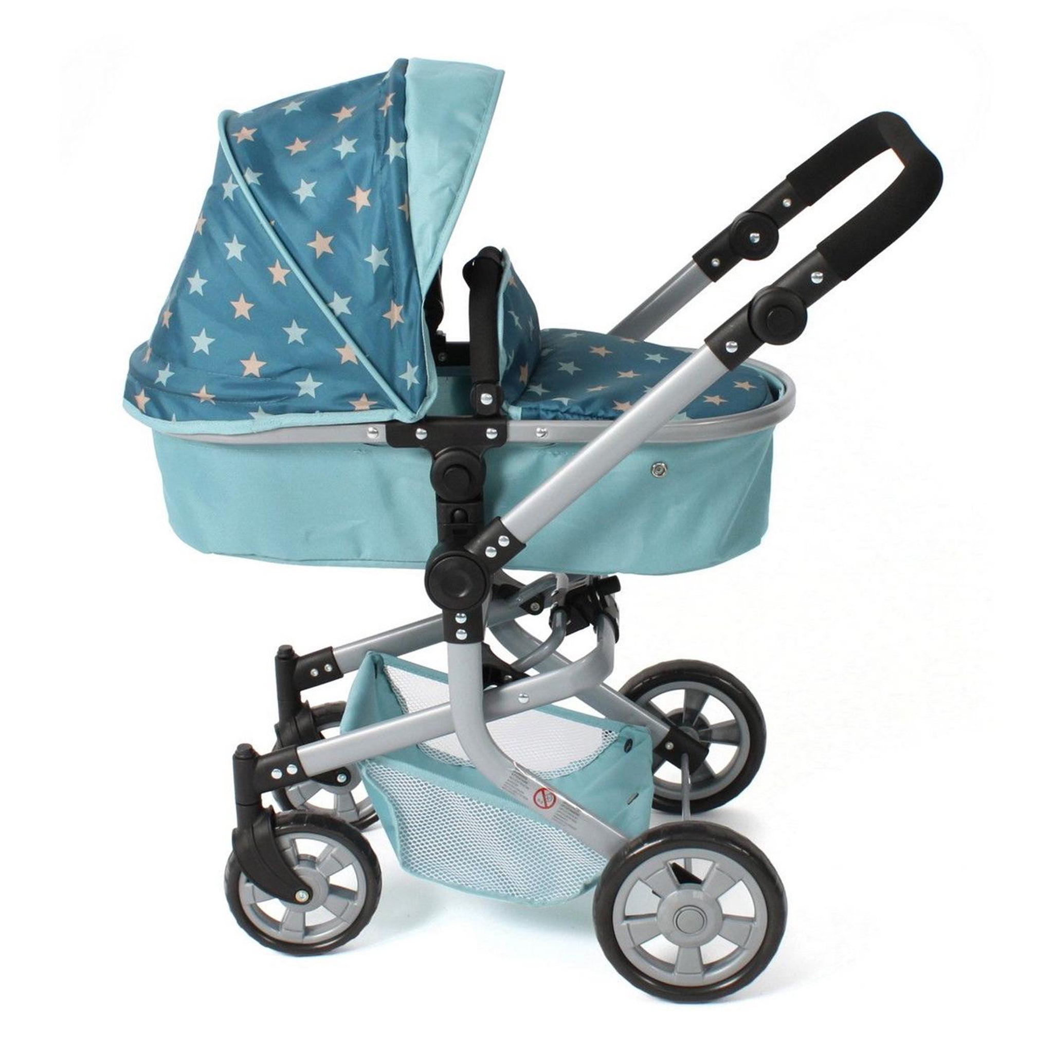 Voir la diapositive 2 : BAYER CHIC 2000 Poupées Landau combiné MIKA - Étoiles turquoise