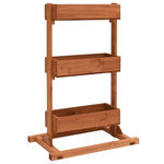VIDAXL Jardiniere 52x30x78 cm Bois de sapin
