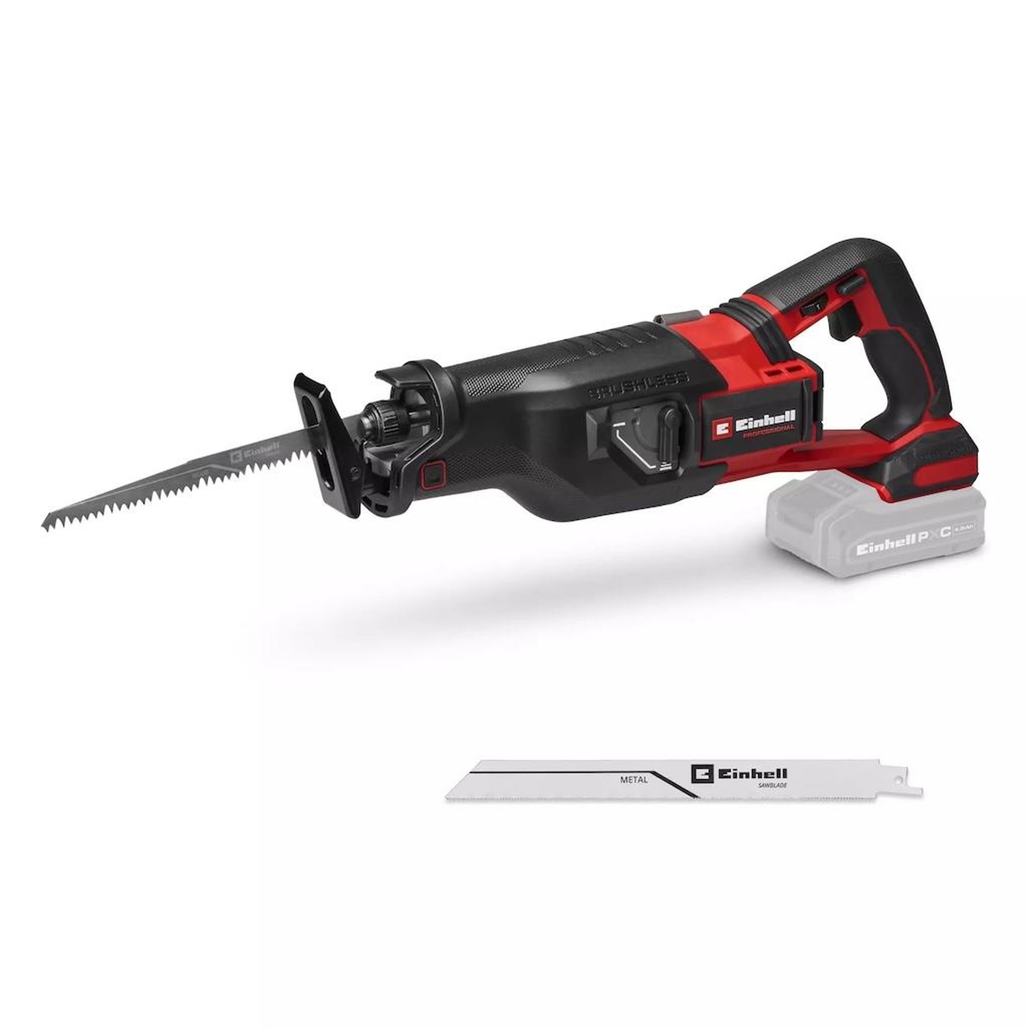 Einhell Scie sabre sans fil - tp-ap 18/32 li bl-solo - course 32 mm - brushless - vitesse réglable