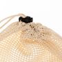 Voir la diapositive 2 : Paris Prix Lot de 3 Sacs de Conservation  Coton  43cm Naturel