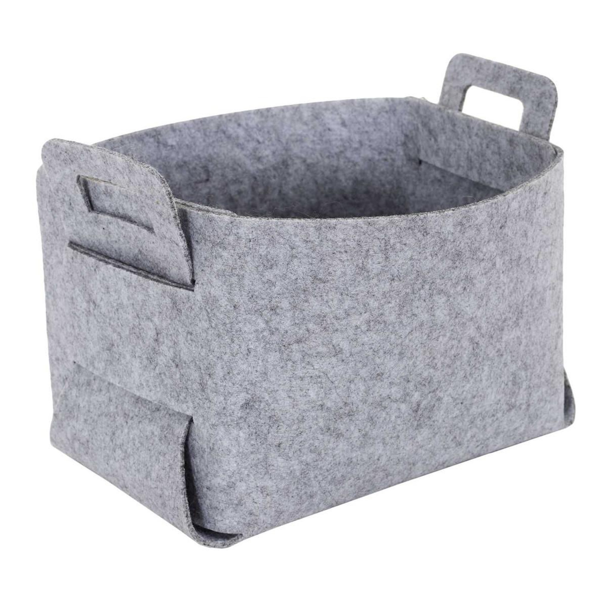 Voir la diapositive 2 : The Home Deco Factory Lot de 3 boîtes de rangement  feutrine  49cm gris